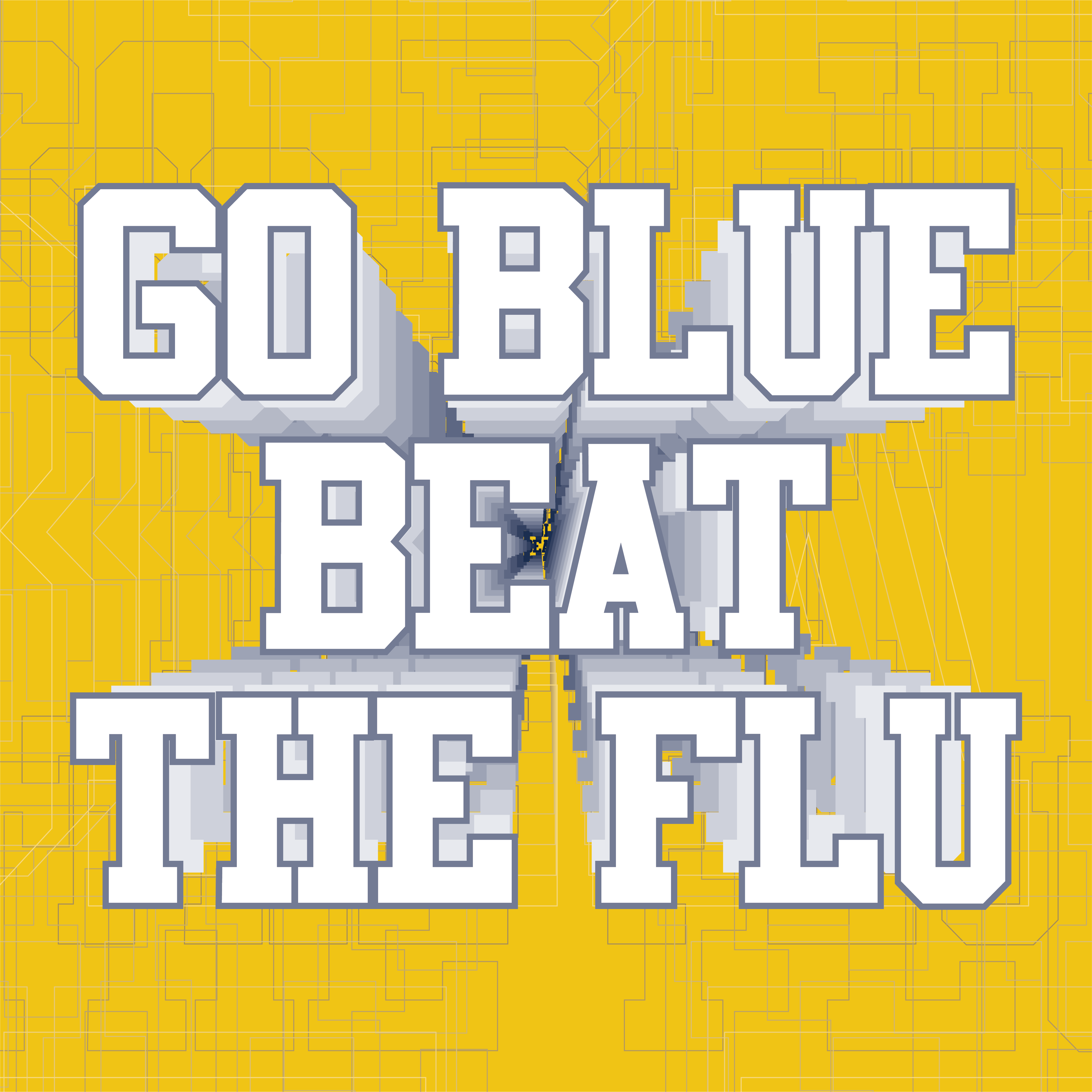 go blue beat the flu